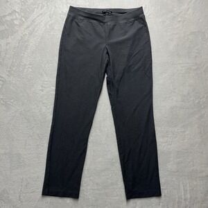 Eileen Fisher Pull On Stretch Pants Womens XS Charcoal Gray Casual Comfy
